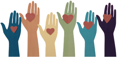 Volunteering hands image